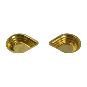 Brass Drop Shape Diyas 2 Pcs Big
